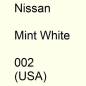 Preview: Nissan, Mint White, 002 (USA).